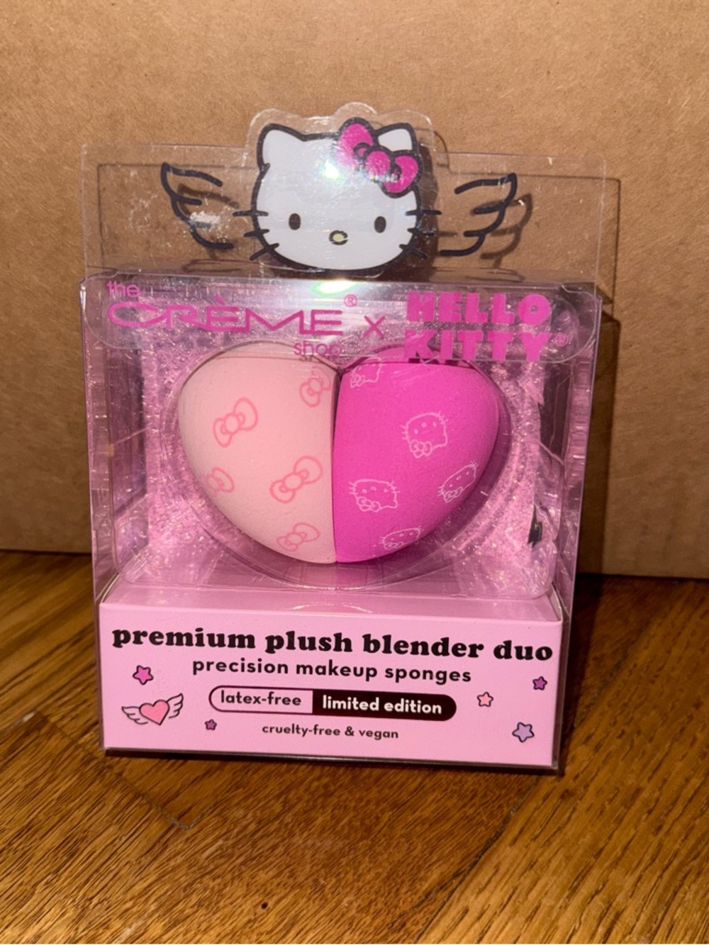 Creme Shop x Hello Kitty Plush Blender Duo - Pink Heart Sponges